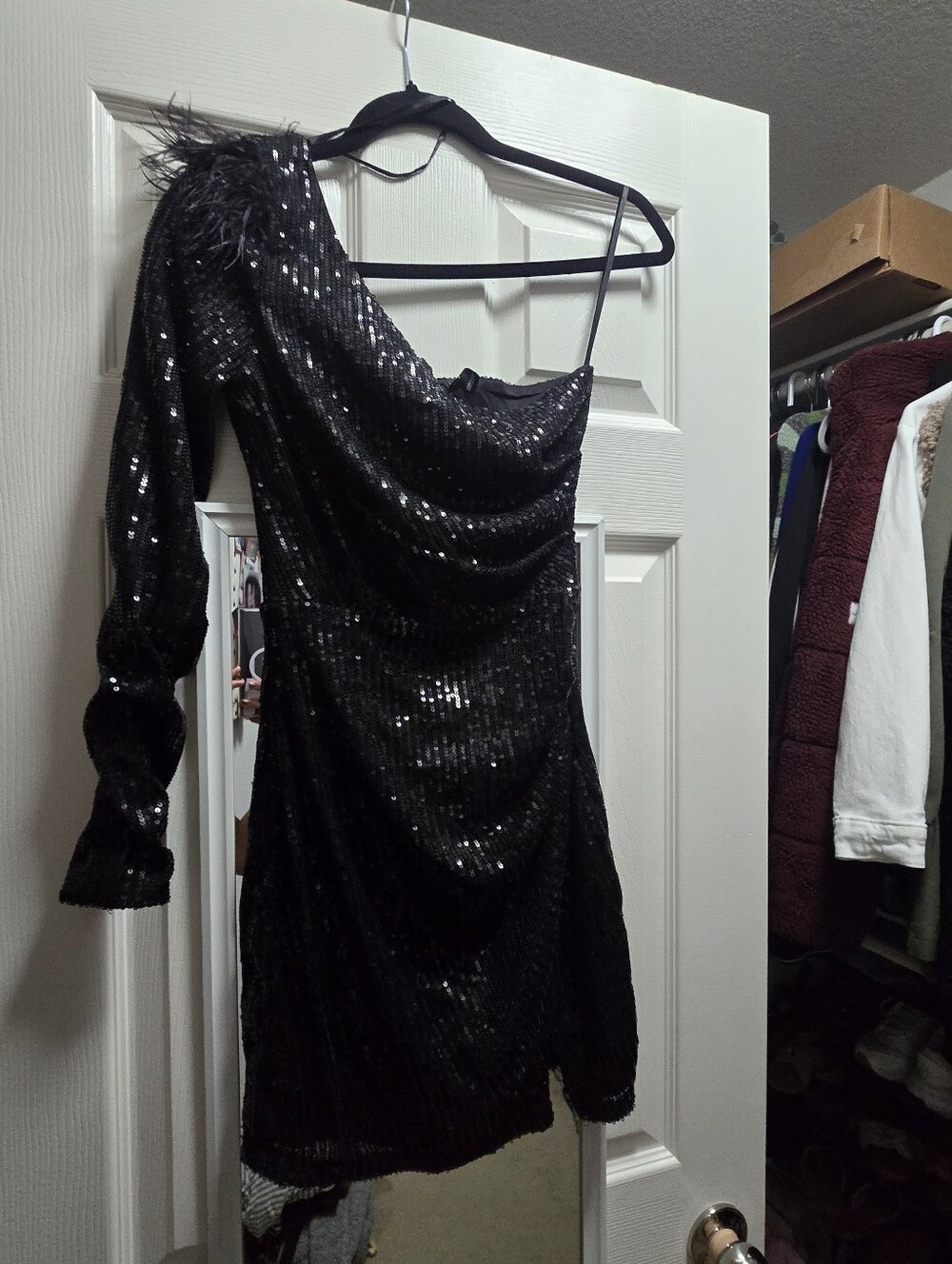 Black One Sleeve Dress